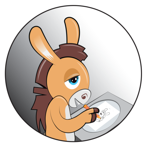 2d icon dreamer donkey